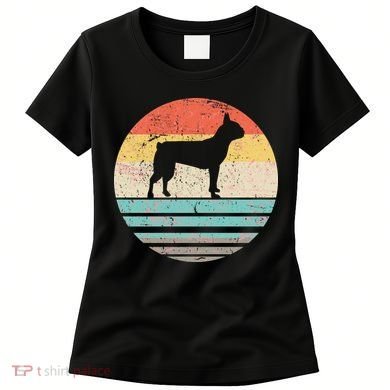 Boston Terrier Retro Sun Women's T-Shirt