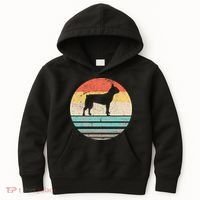 Boston Terrier Retro Sun Kids Hoodie thumb 0