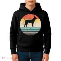 Boston Terrier Retro Sun Kids Hoodie thumb 4