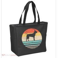 Boston Terrier Retro Sun Tote Bag thumb 2