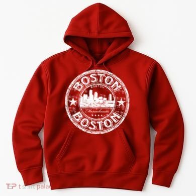 Boston Vintage Logo Hoodie