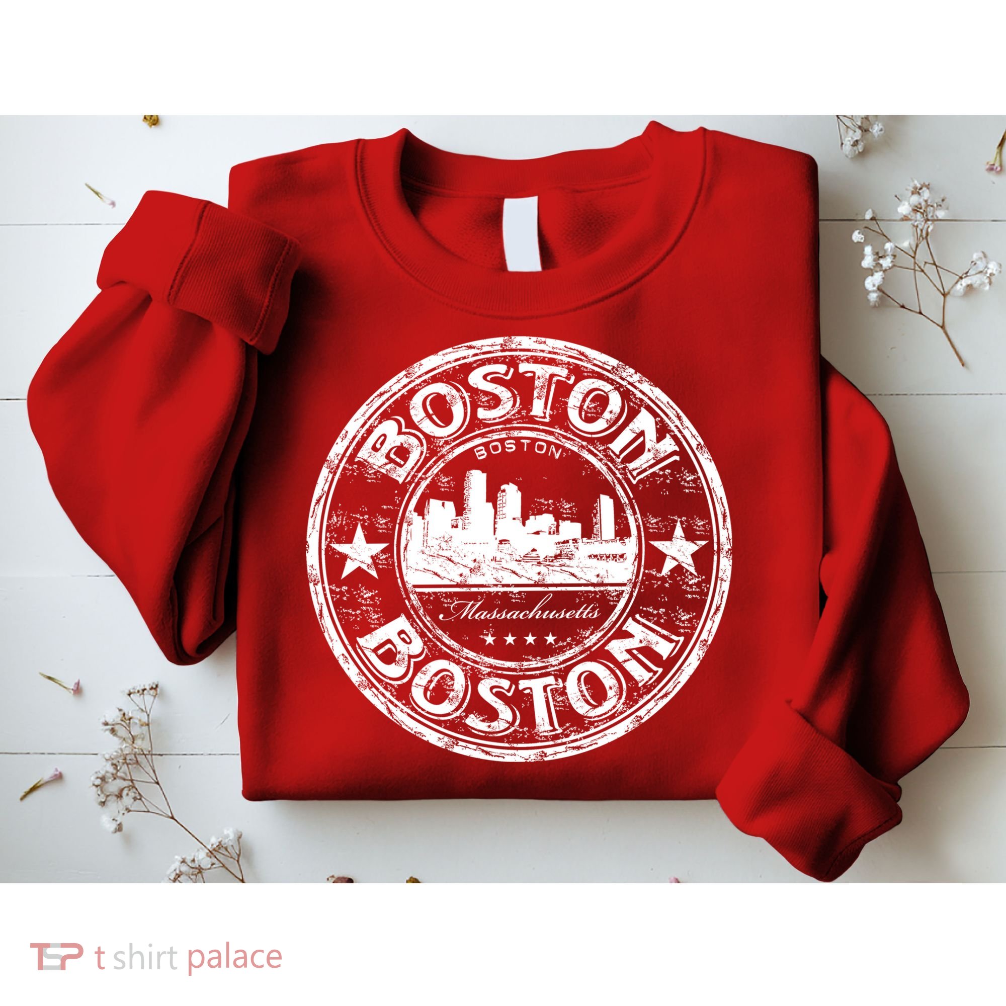 Boston Vintage Logo Sweatshirt