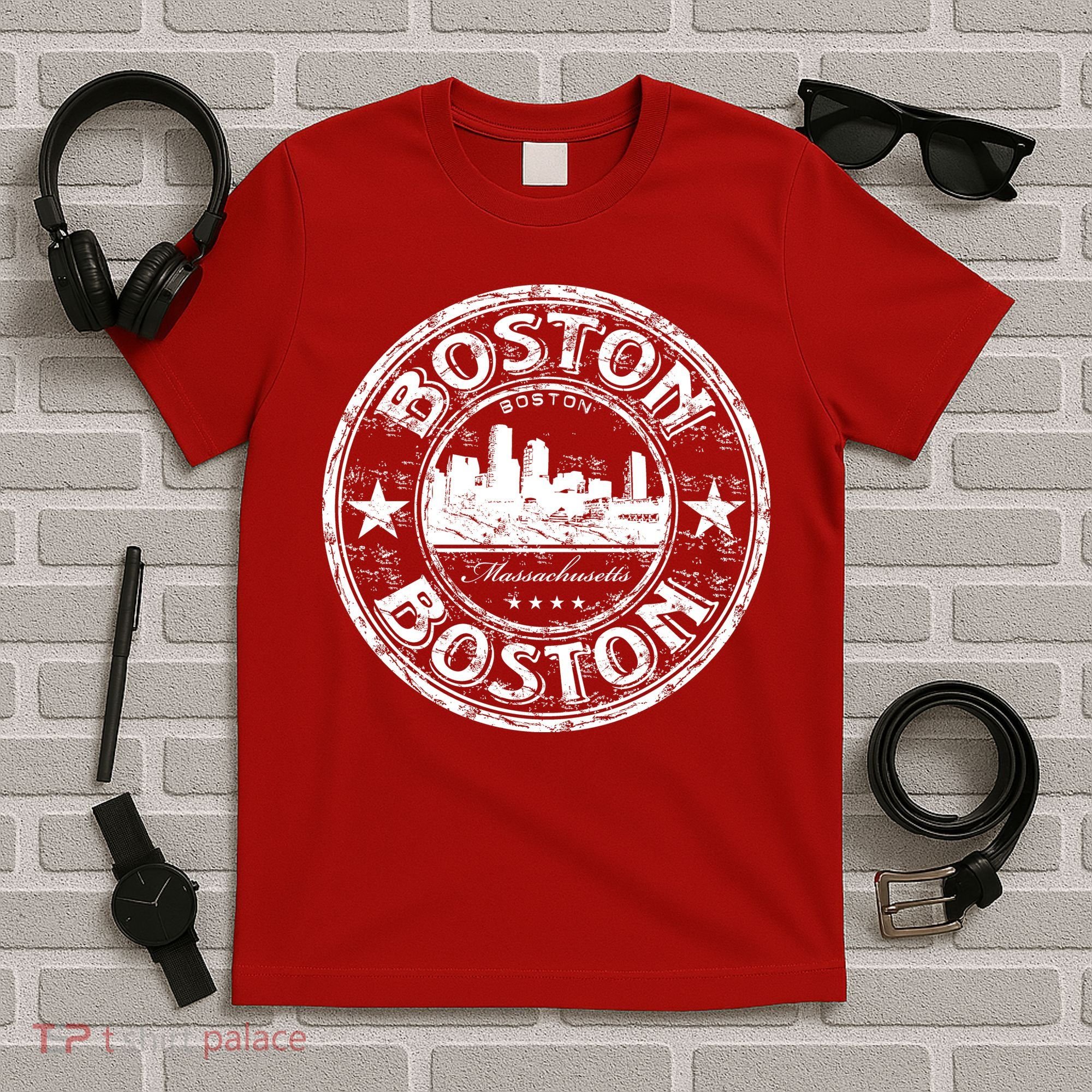 Boston Vintage Logo T-Shirt