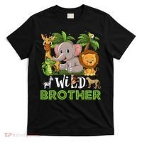 Brother of the Wild Zoo Birthday Safari Jungle Animal Funny T-Shirt thumb 0