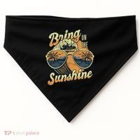 Bring On The Sunshine Beach USA-Made Doggie Bandana thumb 0