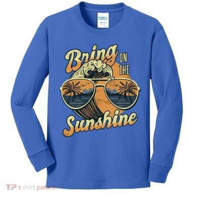 Bring On The Sunshine Beach Kids Long Sleeve Shirt