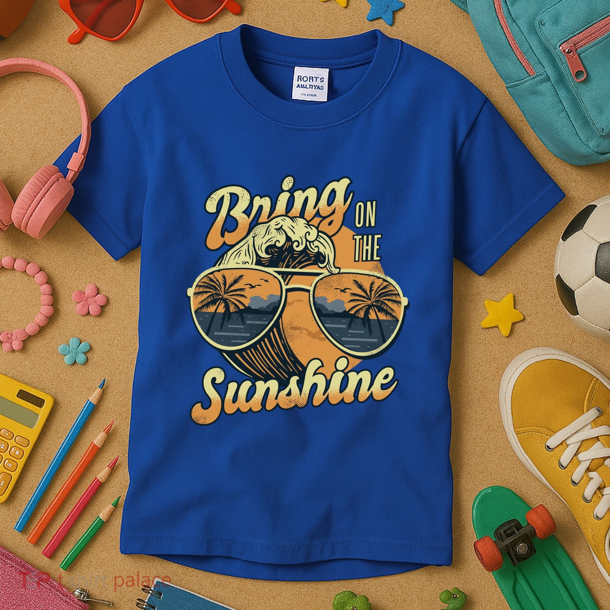 Bring On The Sunshine Beach Kids T-Shirt