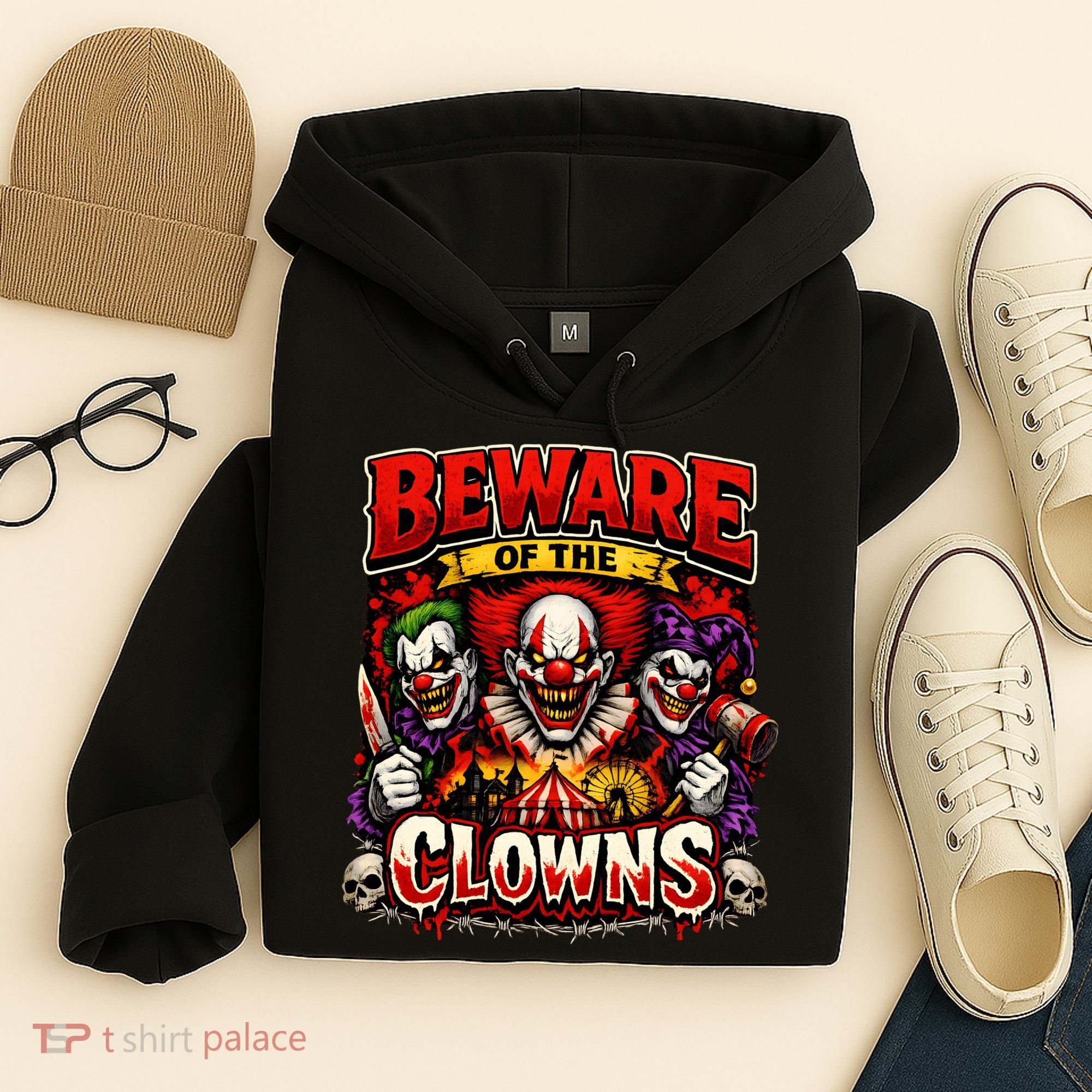 Beware Of The Clowns Hoodie