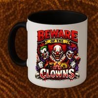 Beware Of The Clowns Coffee Mug thumb 2