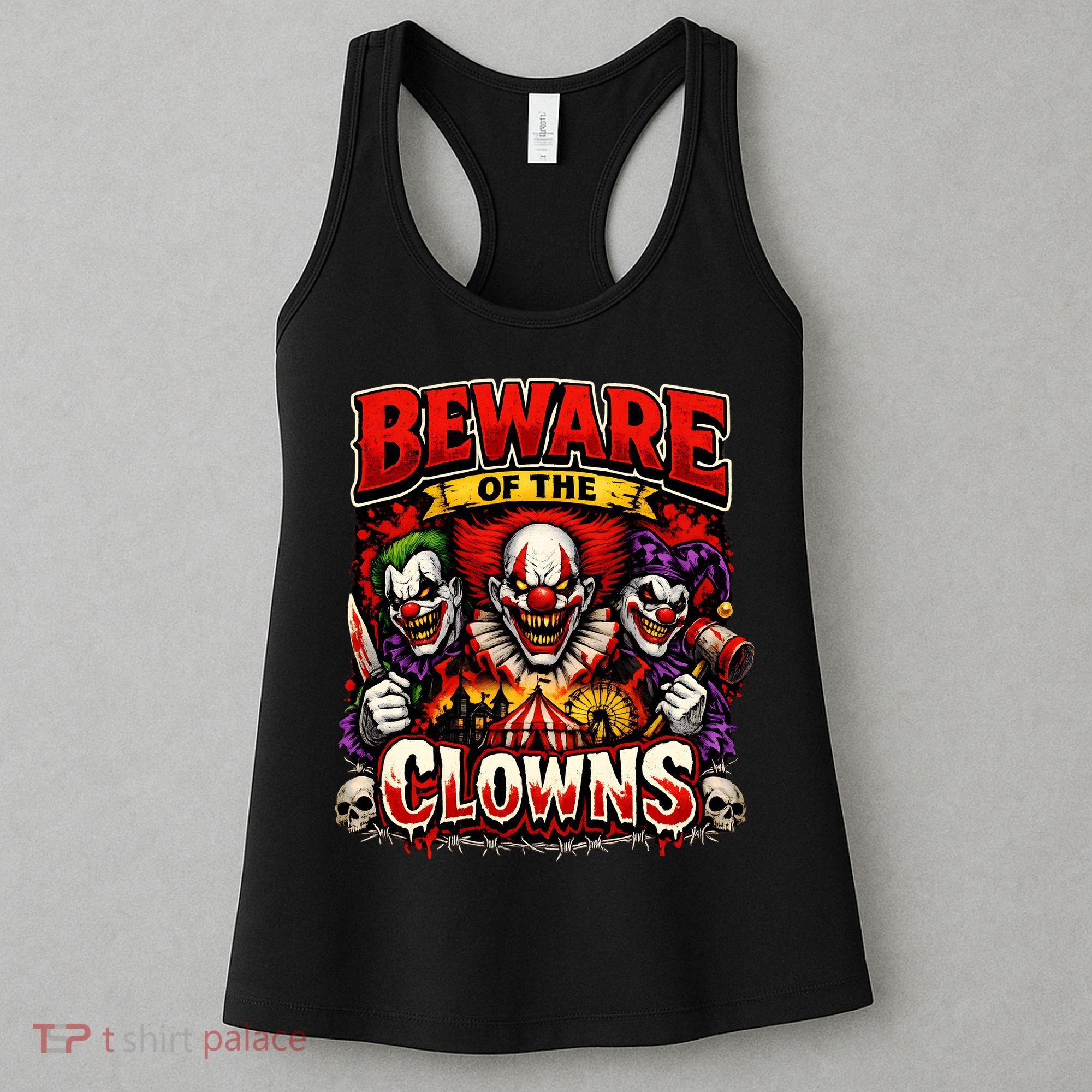 Beware Of The Clowns Women's Tank Top