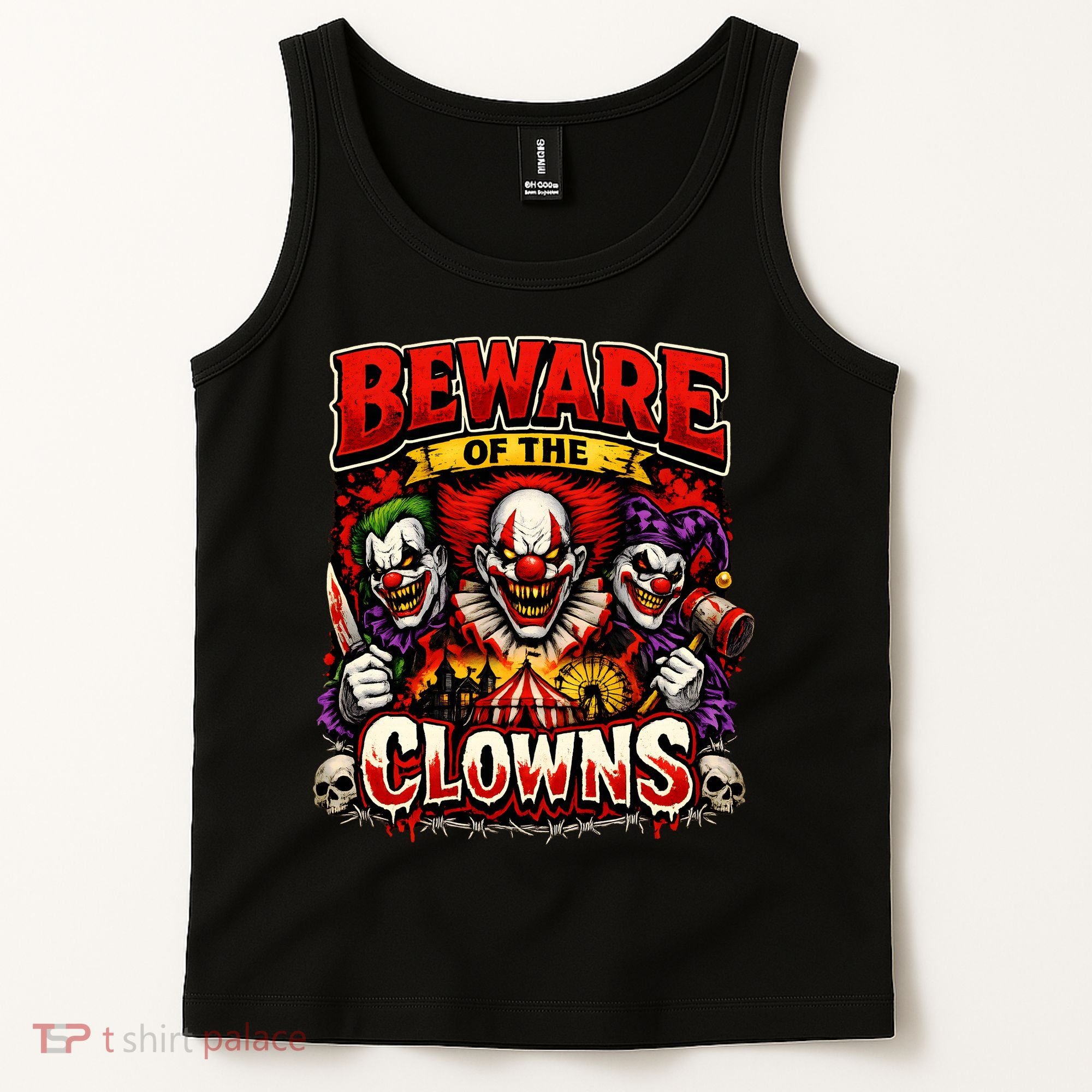 Beware Of The Clowns Tank Top