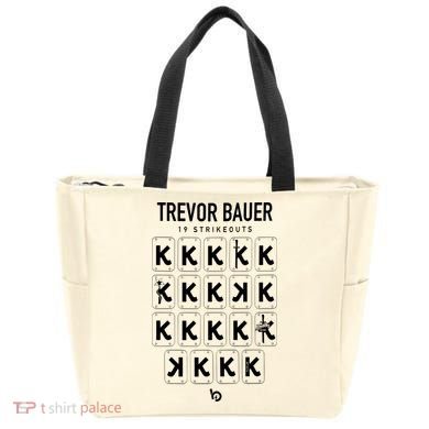 Bauer Outage Trevorbauer 19 Strikeouts DiabloS 19k Record Tote Bag