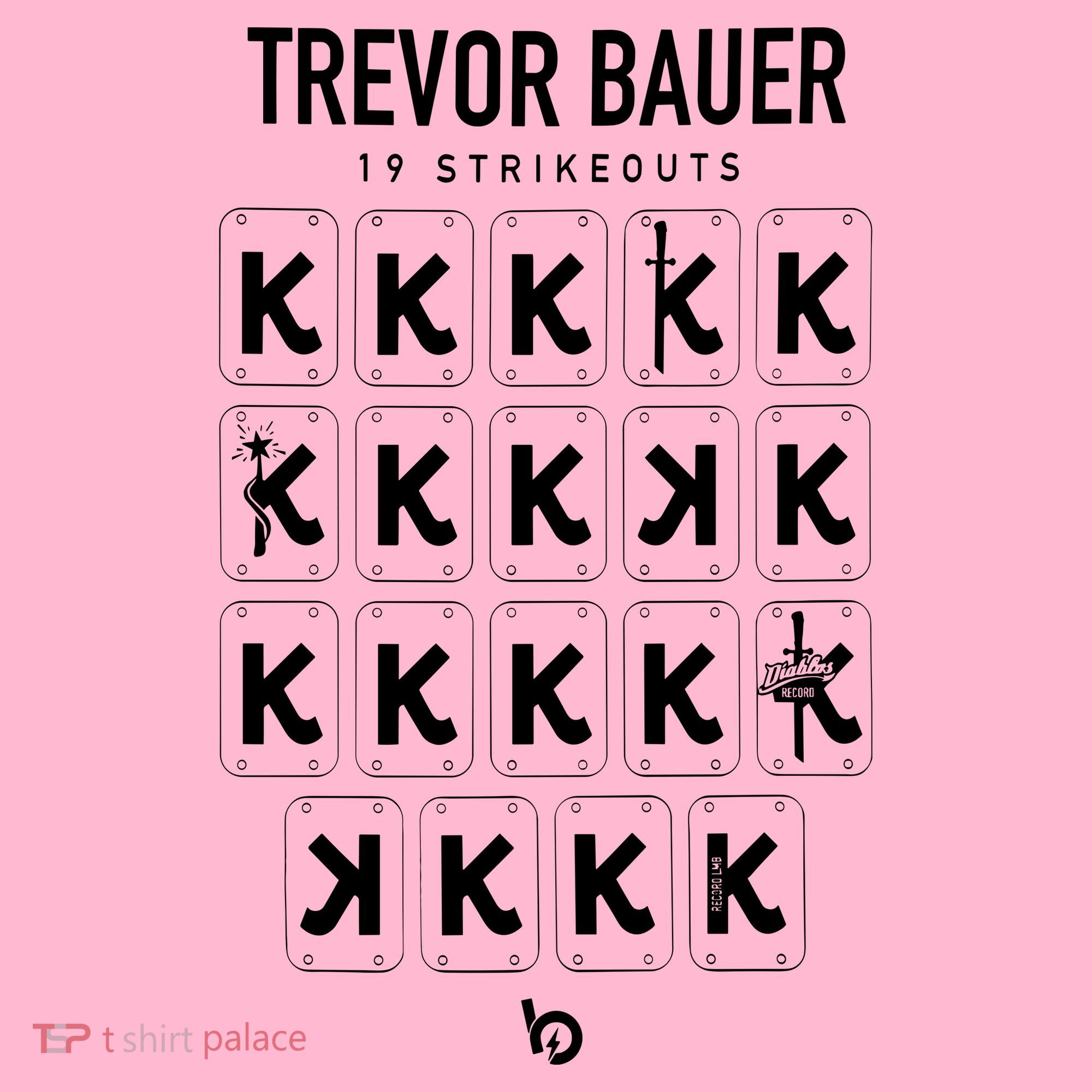 Bauer Outage Trevorbauer 19 Strikeouts DiabloS 19k Record T-Shirt