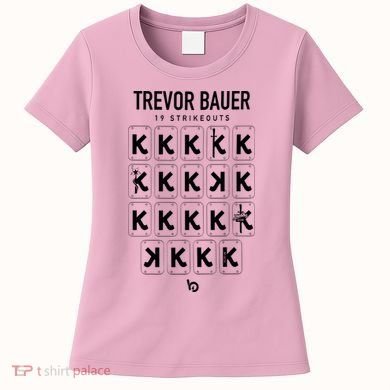 Bauer Outage Trevorbauer 19 Strikeouts DiabloS 19k Record Women's T-Shirt