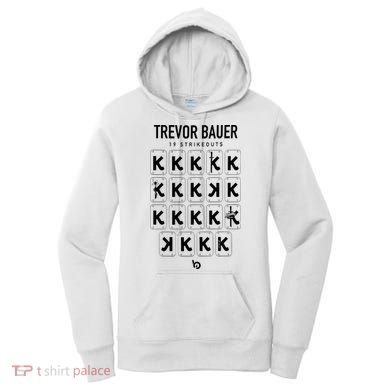 Bauer Outage Trevorbauer 19 Strikeouts DiabloS 19k Record Women's Hoodie