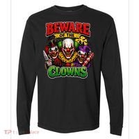 Beware Of The Creepy Clowns Attacks Comfort Colors Heavyweight Long Sleeve T-Shirt thumb 0