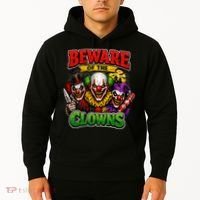 Beware Of The Creepy Clowns Attacks Hoodie thumb 2