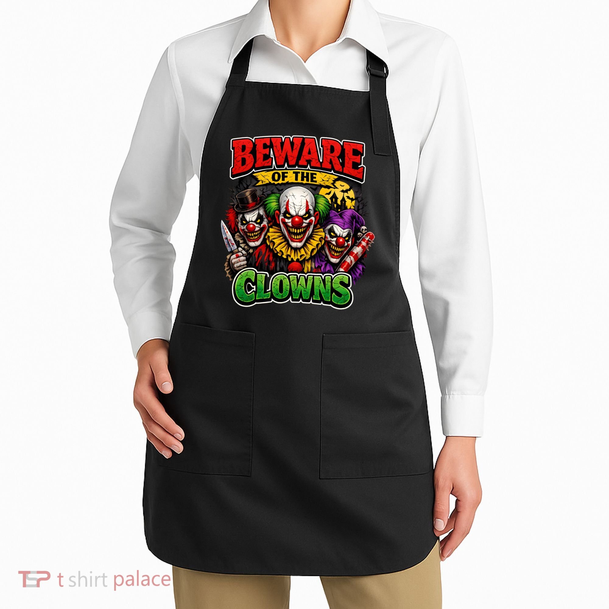 Beware Of The Creepy Clowns Attacks Apron