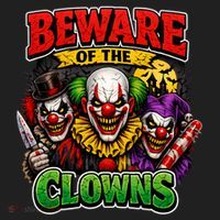 Beware Of The Creepy Clowns Attacks Beanie thumb 2