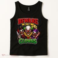 Beware Of The Creepy Clowns Attacks Tank Top thumb 2