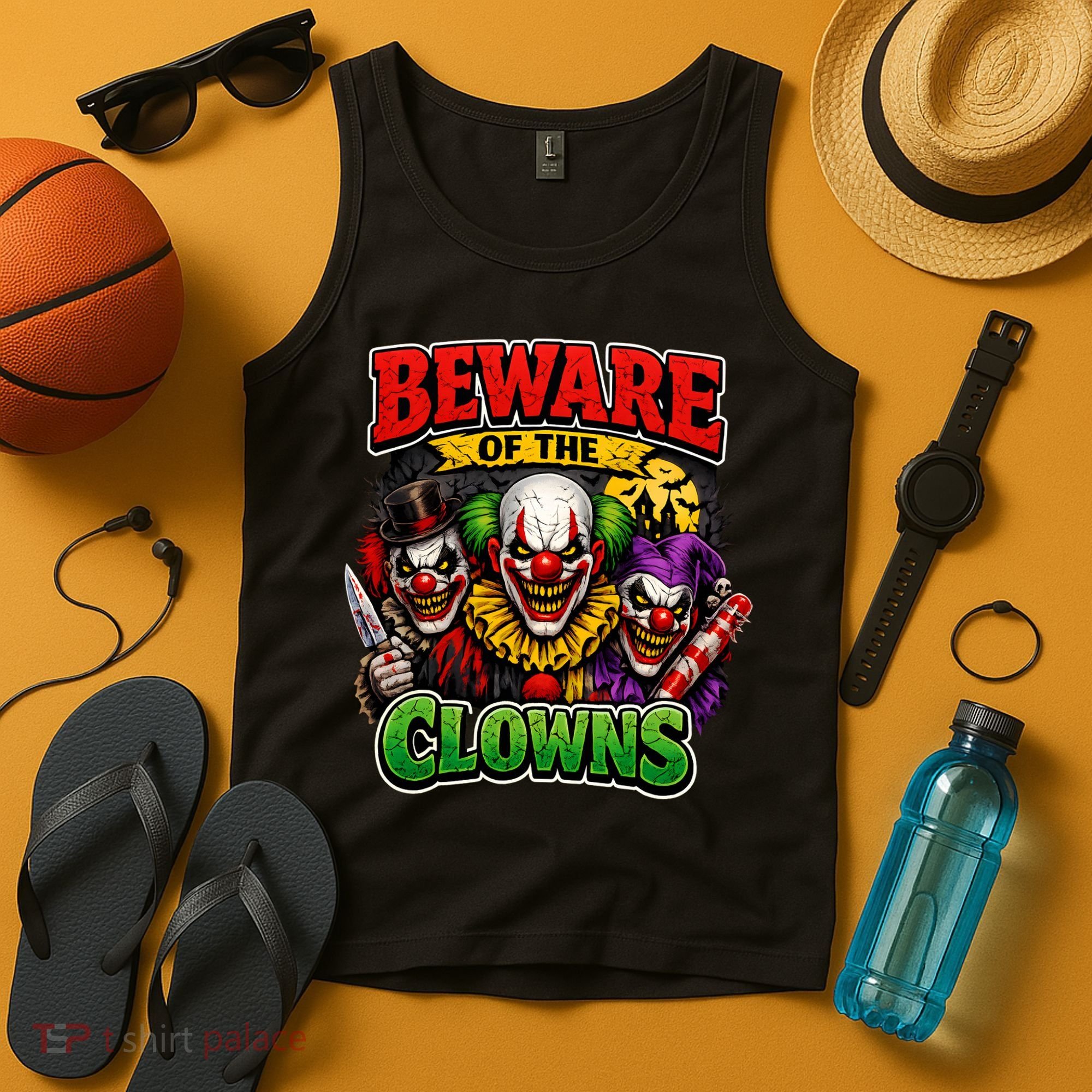 Beware Of The Creepy Clowns Attacks Tank Top