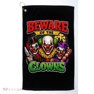Beware Of The Creepy Clowns Attacks Golf Towel