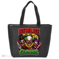 Beware Of The Creepy Clowns Attacks Tote Bag thumb 0
