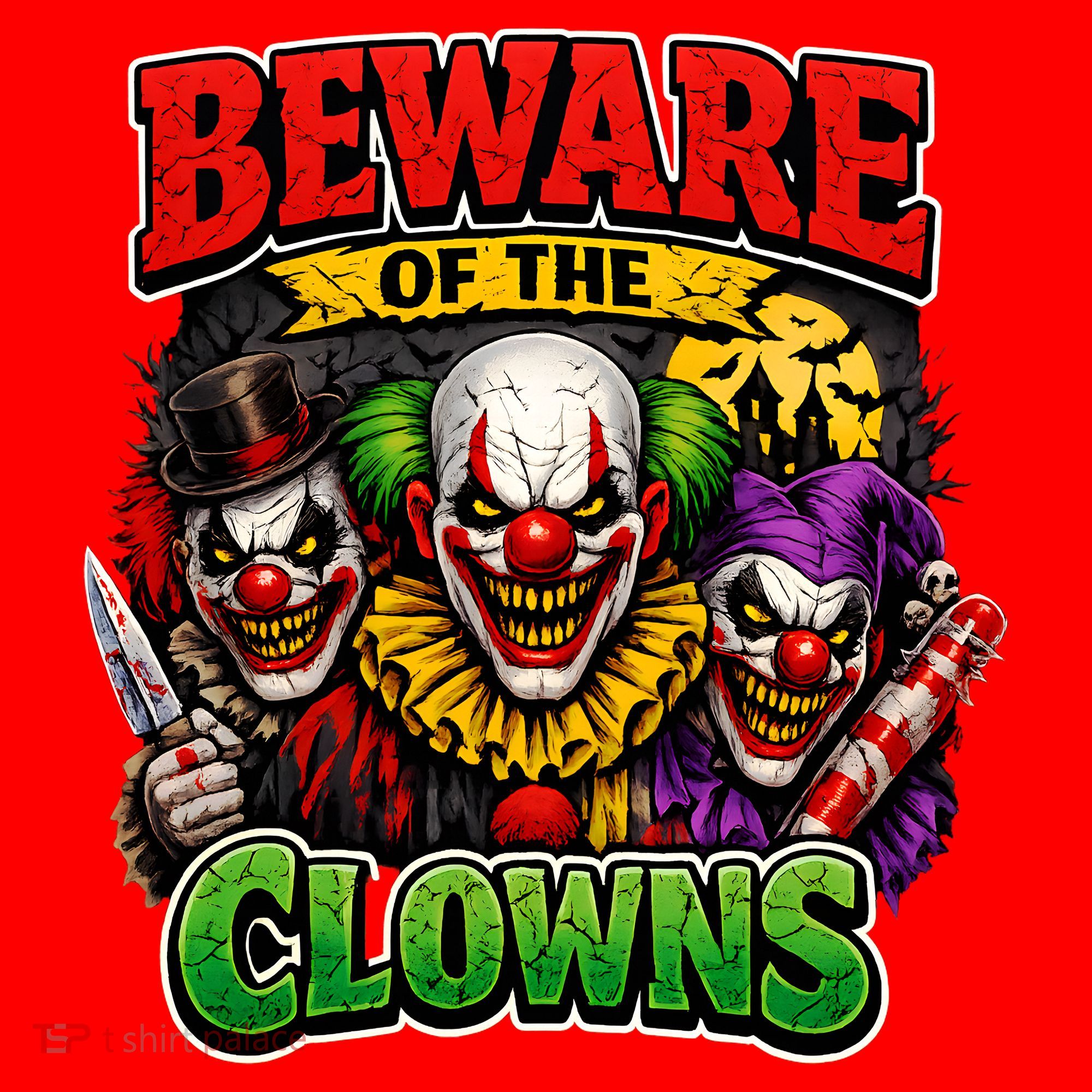 Beware Of The Creepy Clowns Attacks Santa Hat