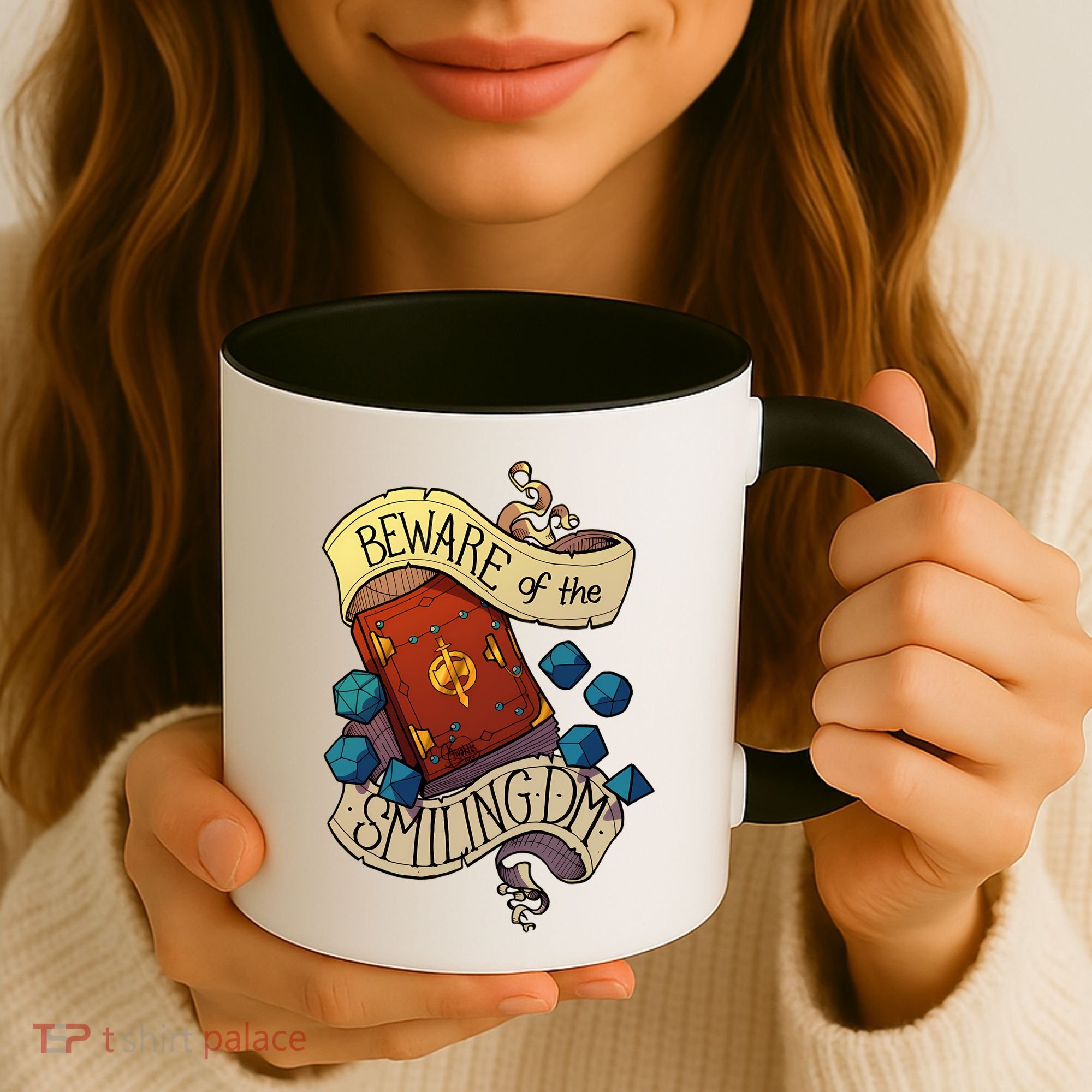 Beware Of The Smiling Dungeon Master Coffee Mug