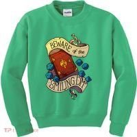 Beware Of The Smiling Dungeon Master Kids Sweatshirt thumb 0