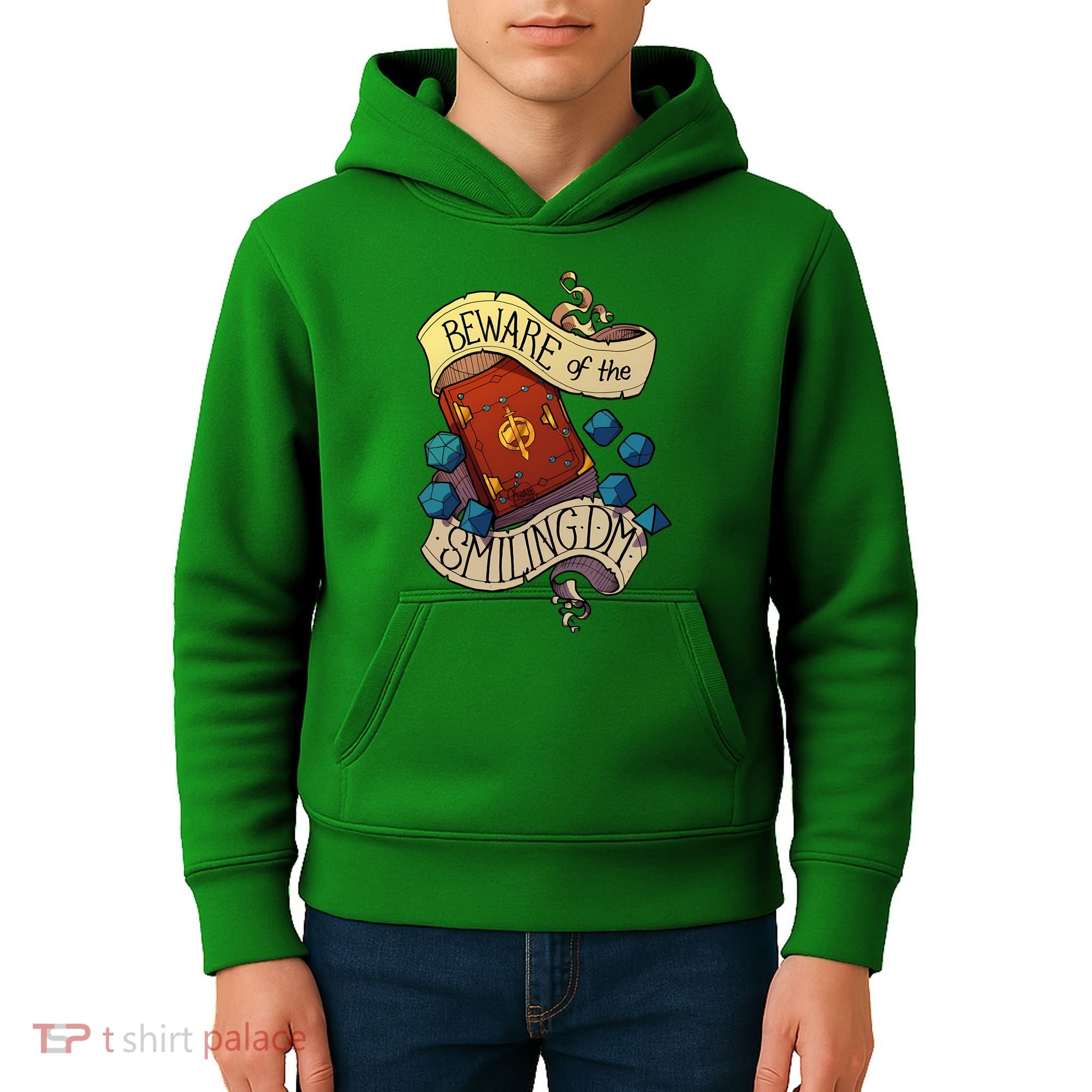 Beware Of The Smiling Dungeon Master Kids Hoodie