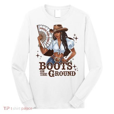 Boots On The Ground Linedance Long Sleeve Shirt