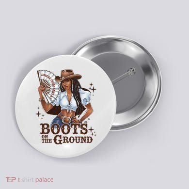 Boots On The Ground Linedance Button