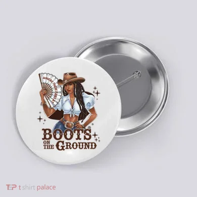 Boots On The Ground Linedance Button