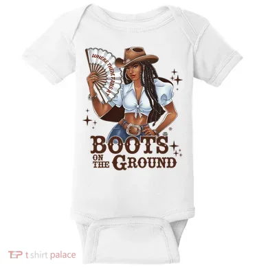 Boots On The Ground Linedance Baby Bodysuit