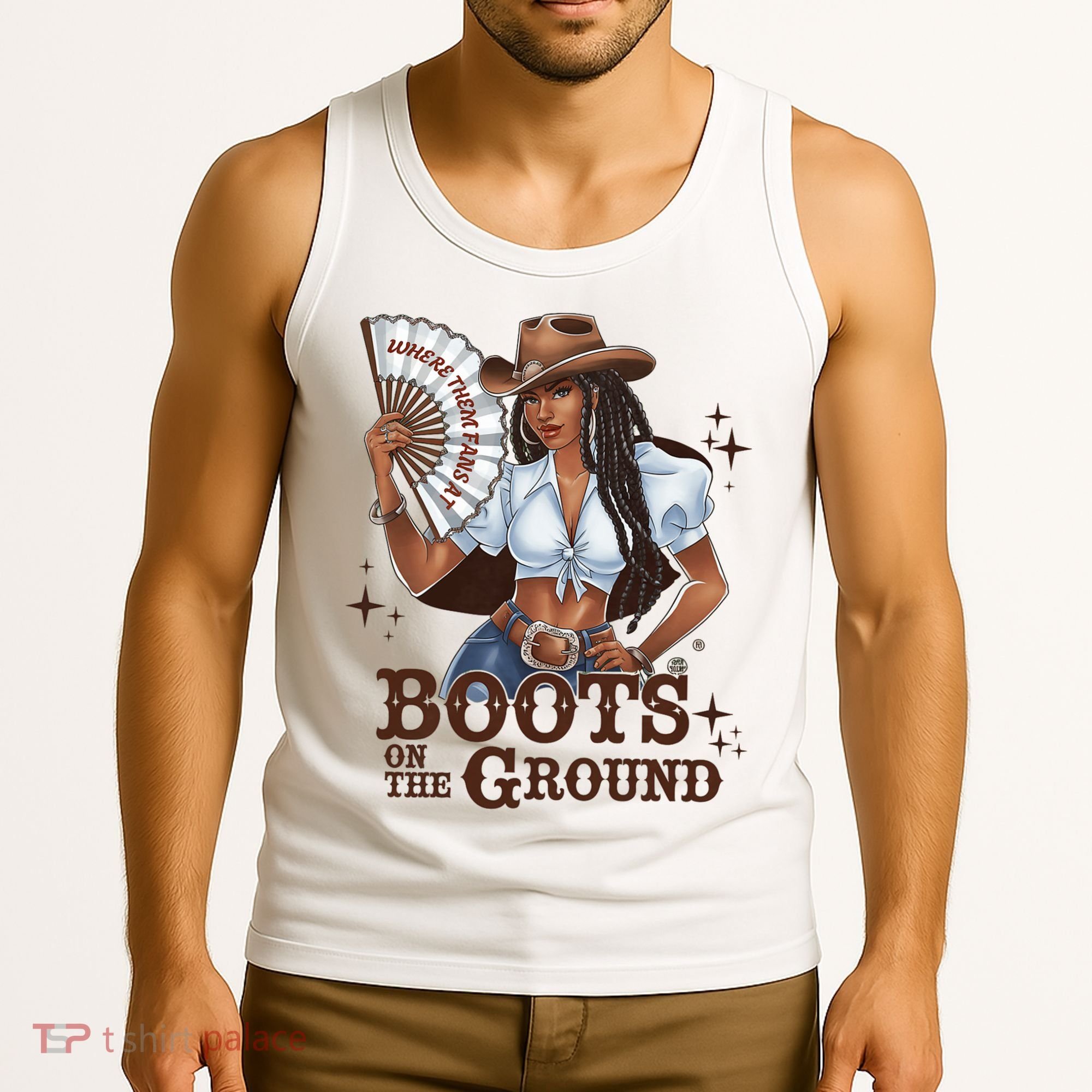 Boots On The Ground Linedance Tank Top
