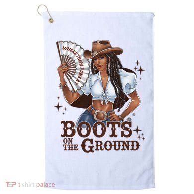 Boots On The Ground Linedance Golf Towel