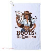 Boots On The Ground Linedance Golf Towel thumb 0