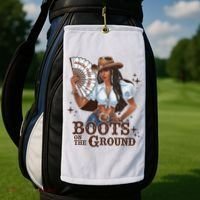 Boots On The Ground Linedance Golf Towel thumb 2