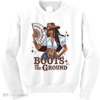 Boots On The Ground Linedance Kids Sweatshirt thumb 0