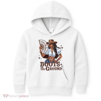 Boots On The Ground Linedance Kids Hoodie