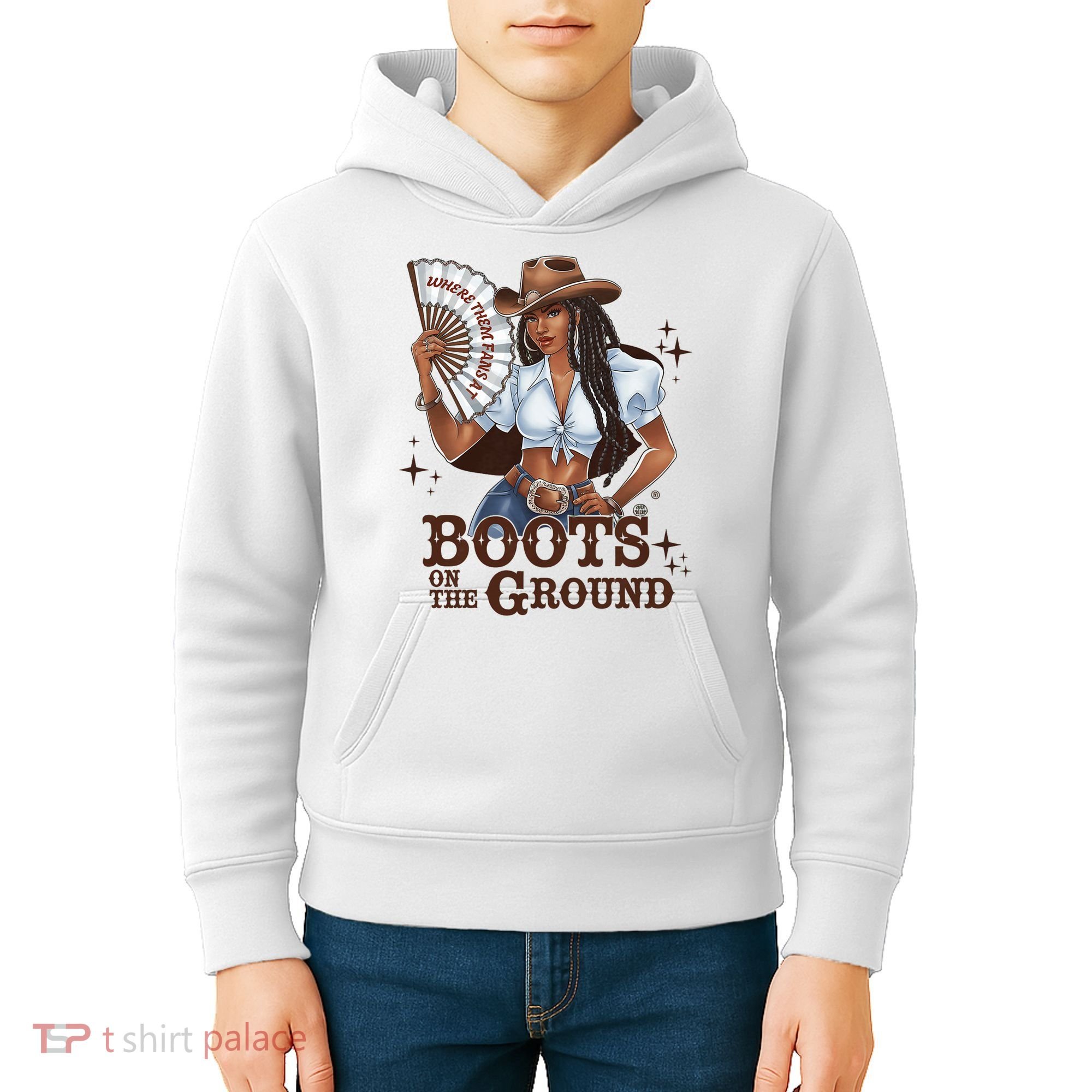 Boots On The Ground Linedance Kids Hoodie