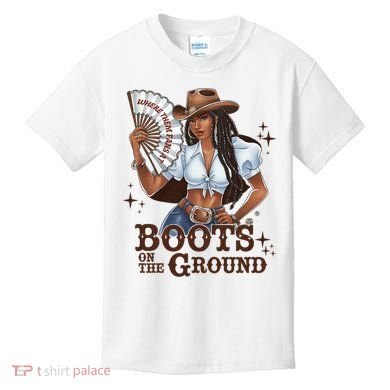 Boots On The Ground Linedance Kids T-Shirt