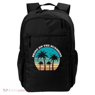 Bring On The Sunshine Retro Sunset Backpack