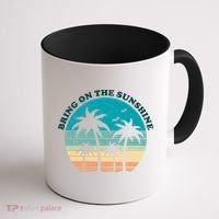 Bring On The Sunshine Retro Sunset Coffee Mug thumb 1