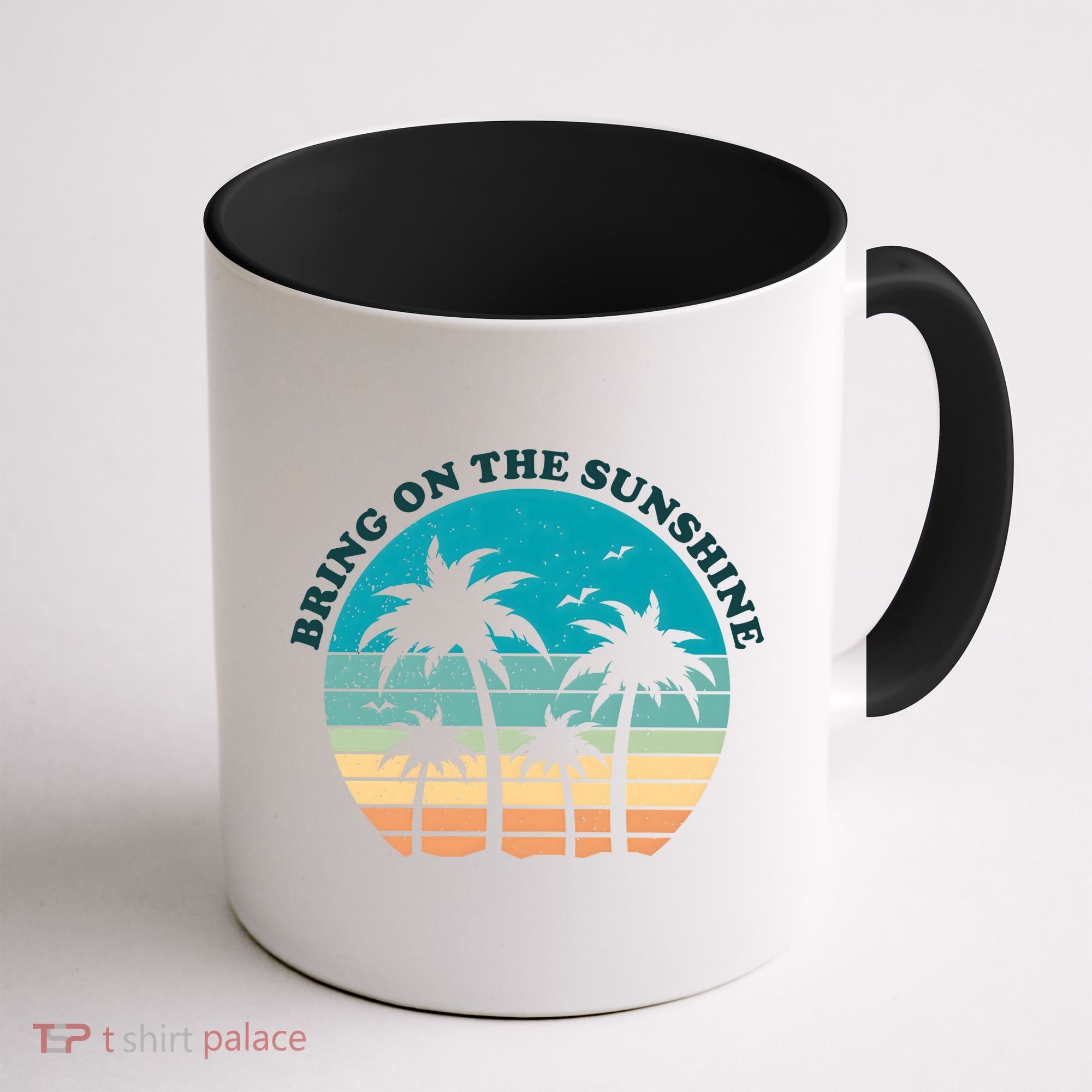 Bring On The Sunshine Retro Sunset Coffee Mug