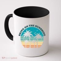 Bring On The Sunshine Retro Sunset Coffee Mug thumb 0