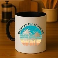 Bring On The Sunshine Retro Sunset Coffee Mug thumb 4