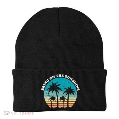 Bring On The Sunshine Retro Sunset Beanie
