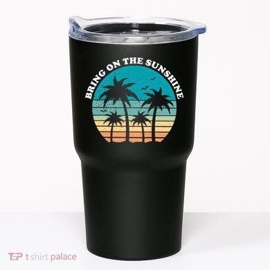 Bring On The Sunshine Retro Sunset Tumbler